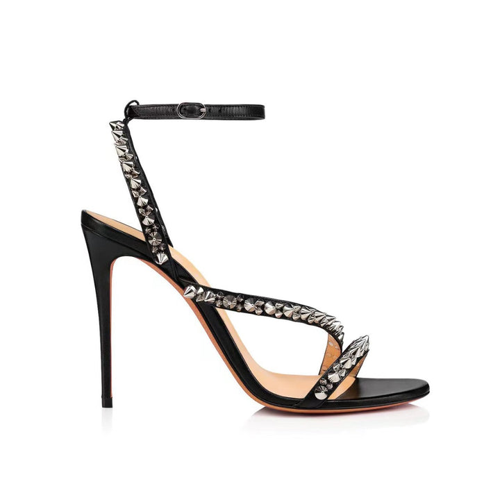 SADET Studded High Heel Sandals