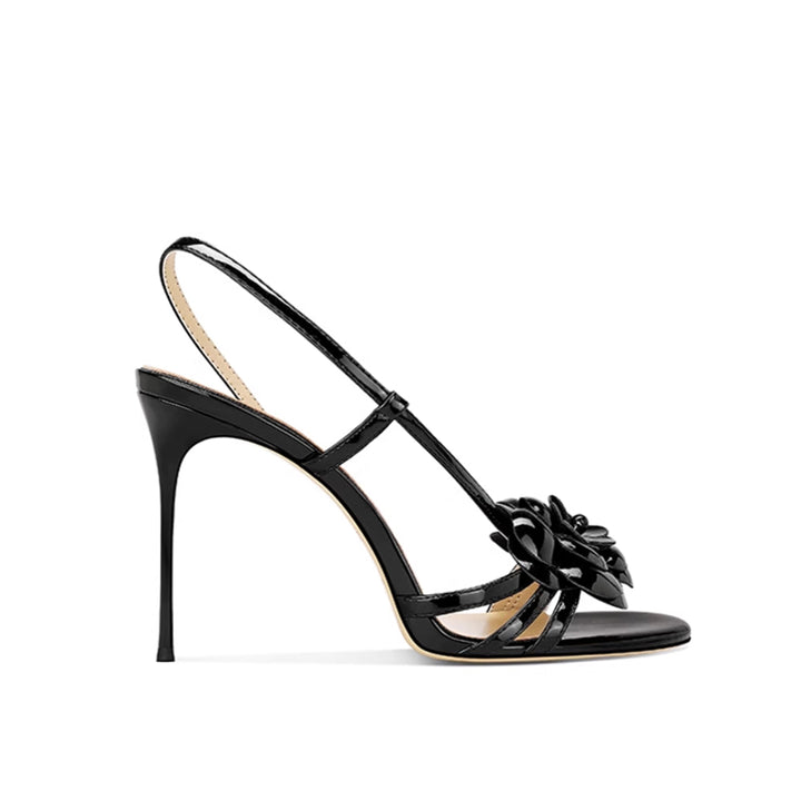 SADUS Flower Mid Heel Sandals - 8cm