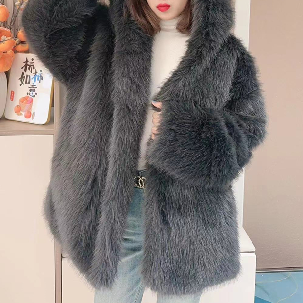 SALVA Vegan Fur Coat