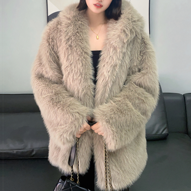 SALVA Vegan Fur Coat