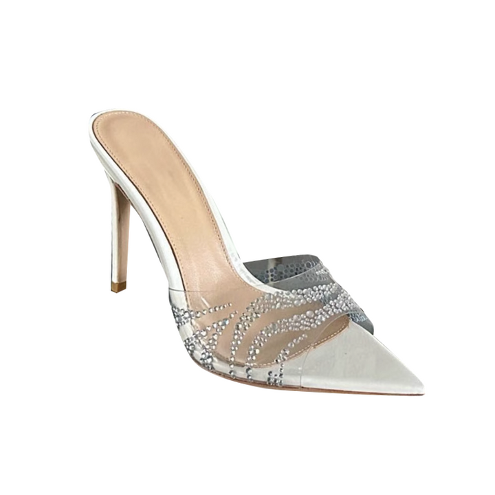SAMIY Diamante PVC Mules Sandals