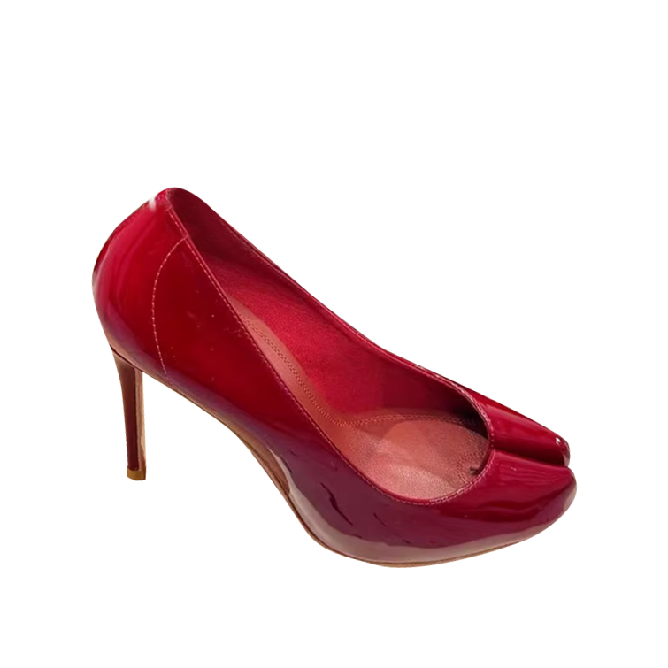SAVCE Spilt Toe High Heel Pumps