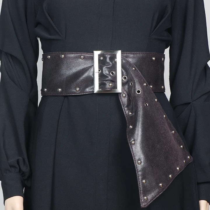 SAVDU Studded Girdle Belt