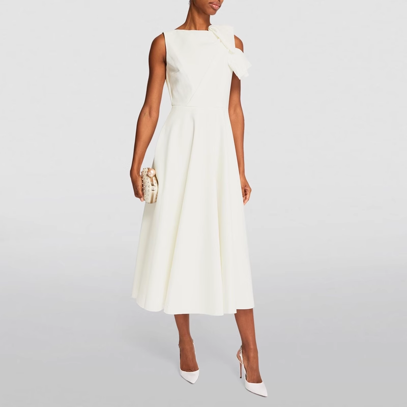 White SETUA Cold-Shoulder Evening Dress Gown | i The Label I The Label White SETUA Cold-Shoulder Evening Dress Gown | i The Label I The Label