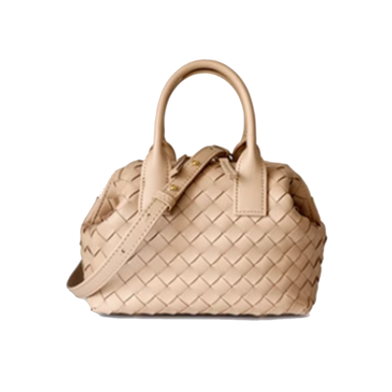 Milk Tea Color SEVUC Braided Tote Bag | i The Label – I The Label