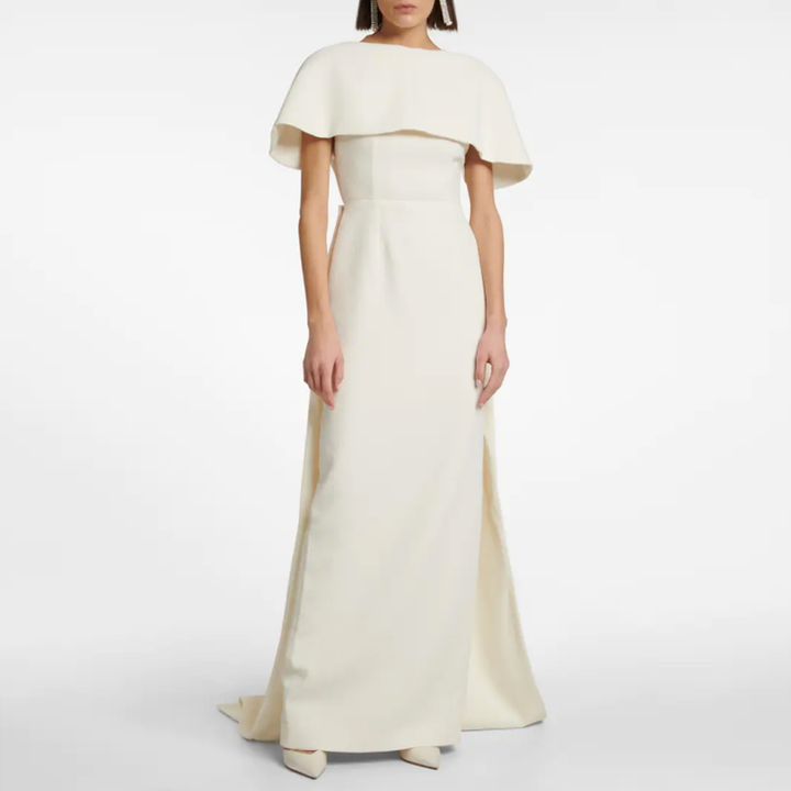 SEWOK Ruffled Evening Dress Gown