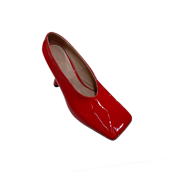 SLARU Square Toe High Heel Pumps