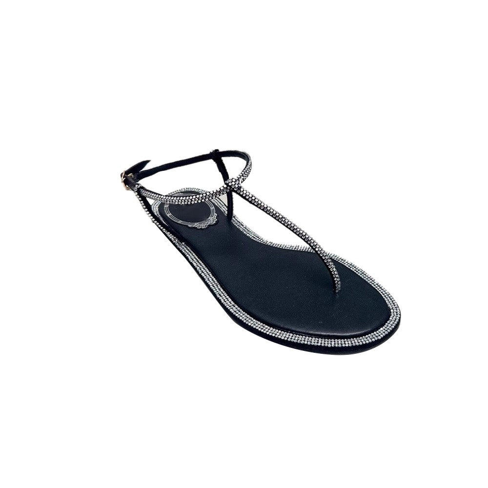 SOIKO Diamante Flat Sandals