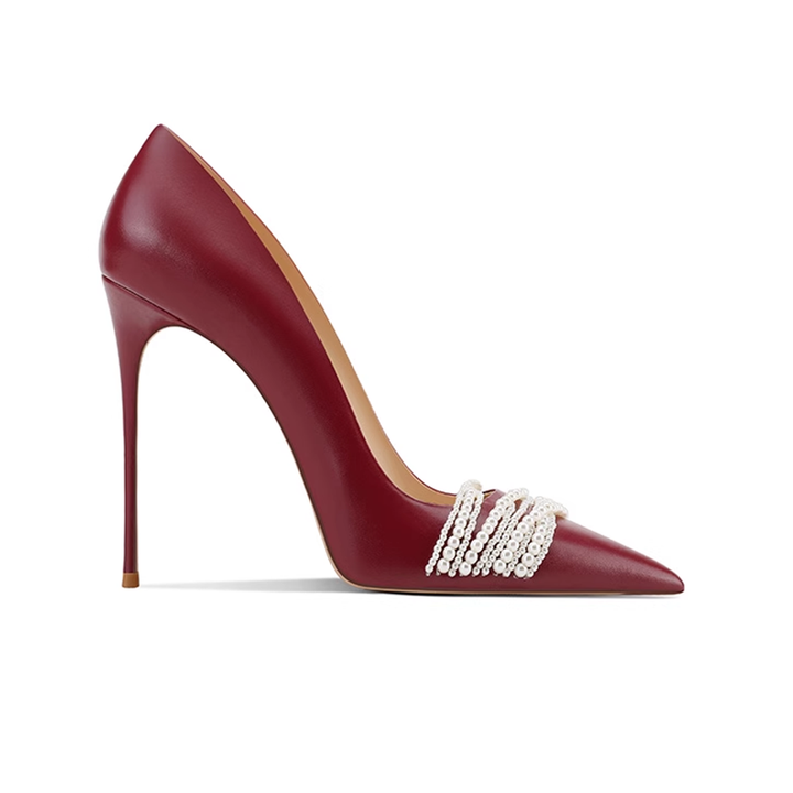 SOLRA Pearl High Heel Pumps - 10cm