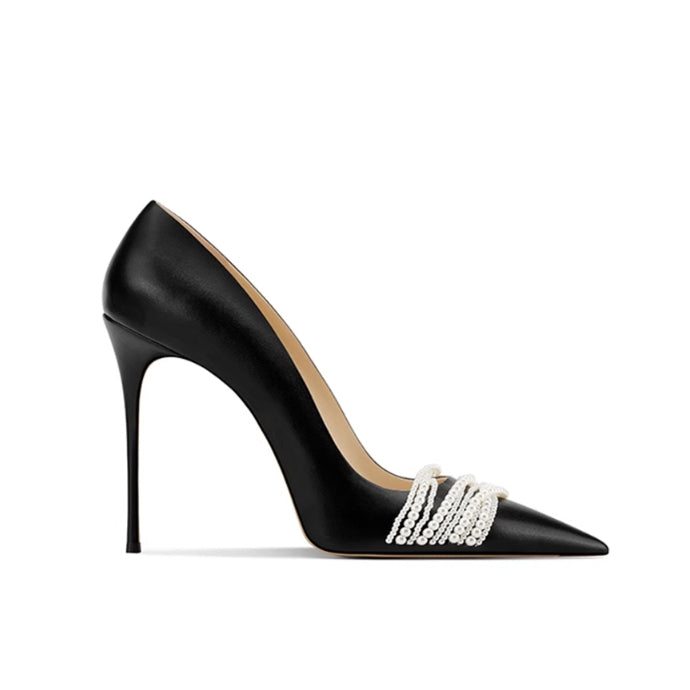 SOLRA Pearl Mid Heel Pumps - 8cm