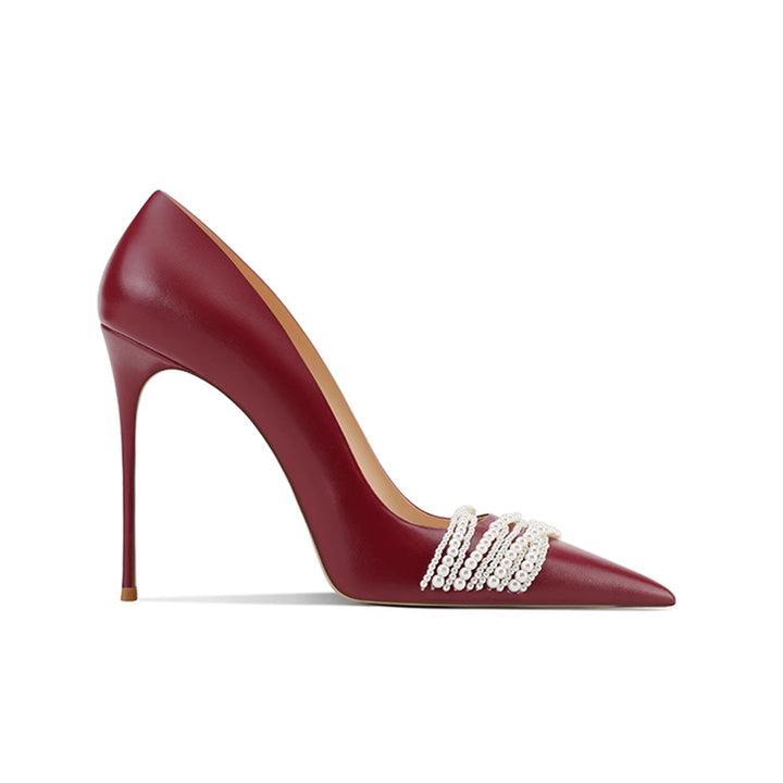 SOLRA Pearl Mid Heel Pumps - 8cm
