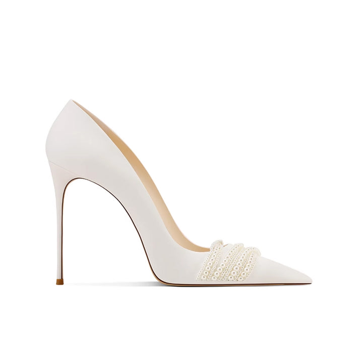 SOLRA Pearl Mid Heel Pumps - 8cm