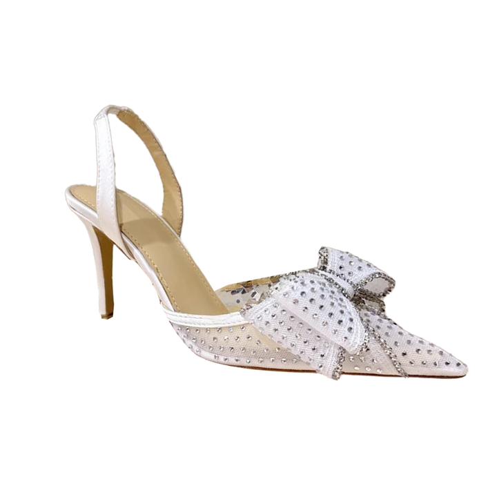 SUDTO Diamante Bow High Heel Sandals