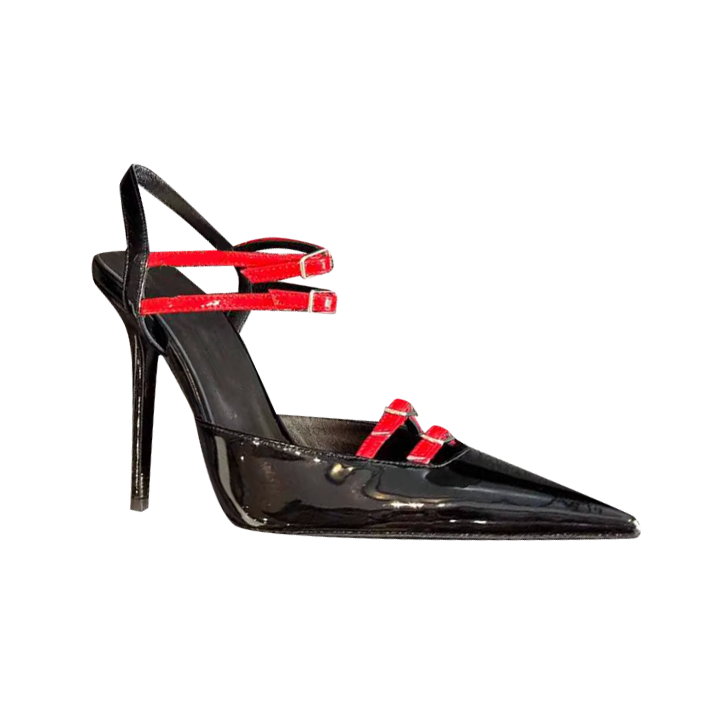 SURTV Buckled High Heel Sandals