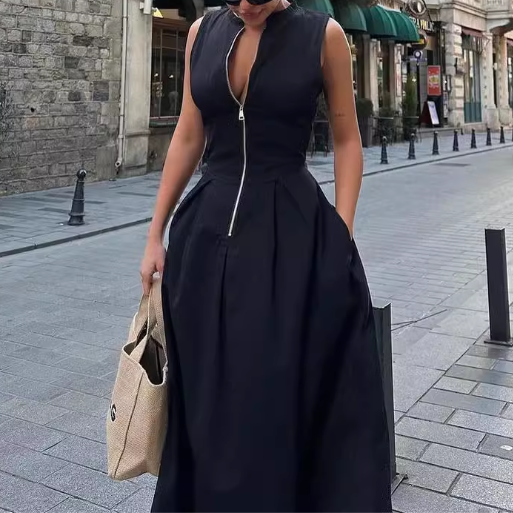 zipper tank dress