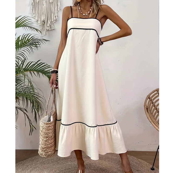 TENUV Flounced Hem Cami Dress