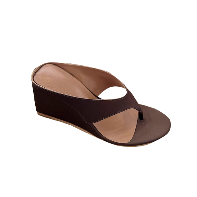 TENVU Flip Flop Wedged Mules Sandals