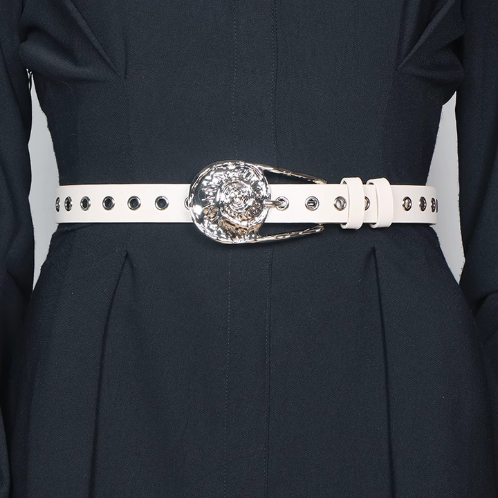 TEVKI Metal Embellished Girdle Belt