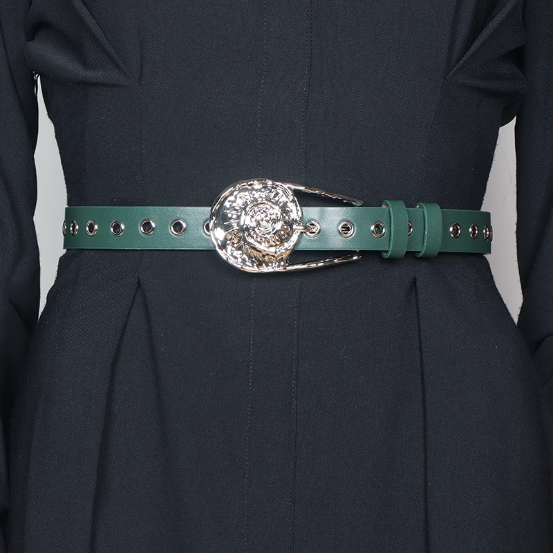 TEVKI Metal Embellished Girdle Belt
