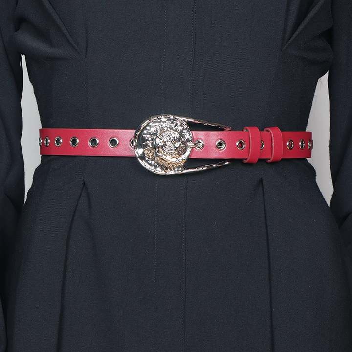 TEVKI Metal Embellished Girdle Belt