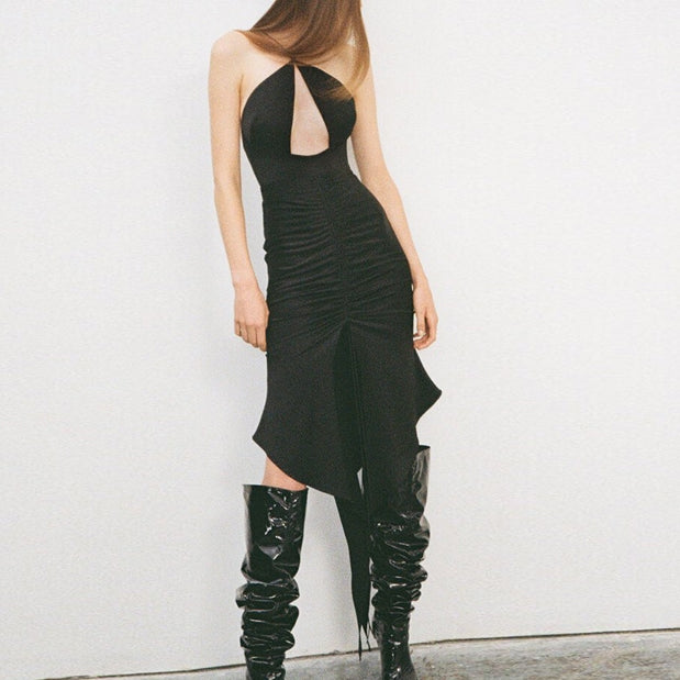TUESA Cut Out Evening Dress Gown