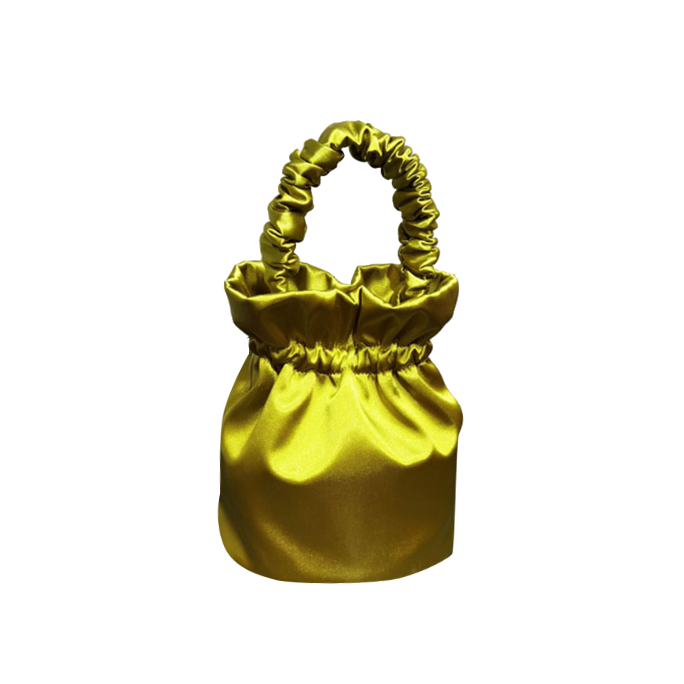 Satin discount bucket bag