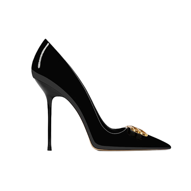 VAHAJ Metal Embellished High Heel Pumps - 10cm