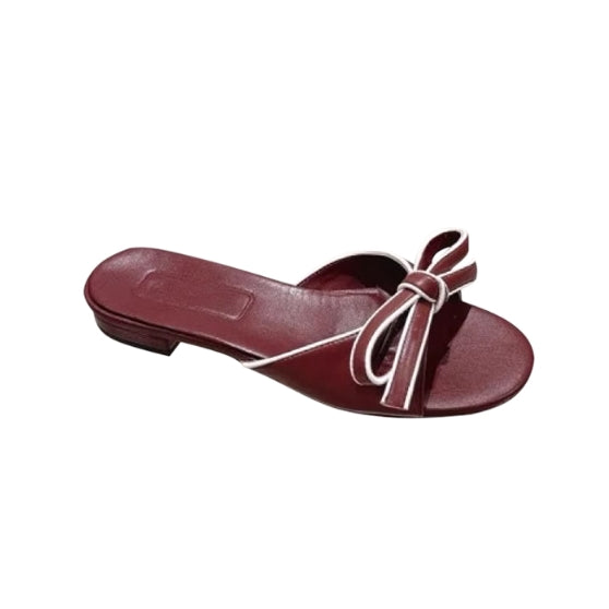 VASEL Bow Flat Slippers Slides