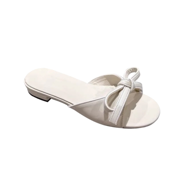VASEL Bow Flat Slippers Slides