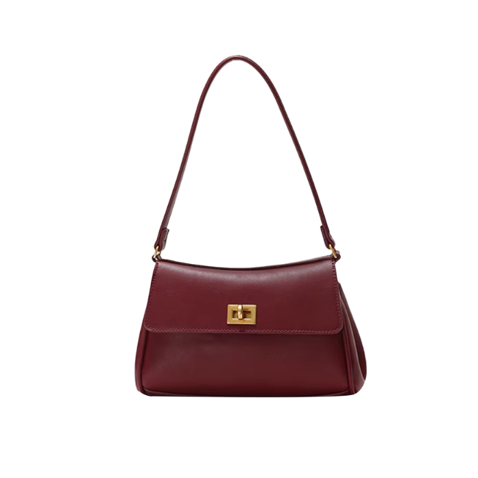 VASHO Metal Lock Cross Body Bag