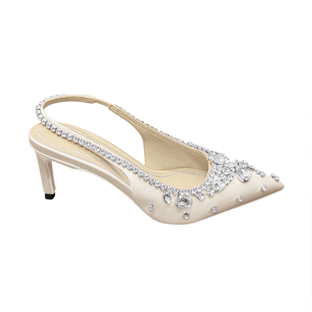 VEDFA Diamante High Heel Sandals - 6.5cm