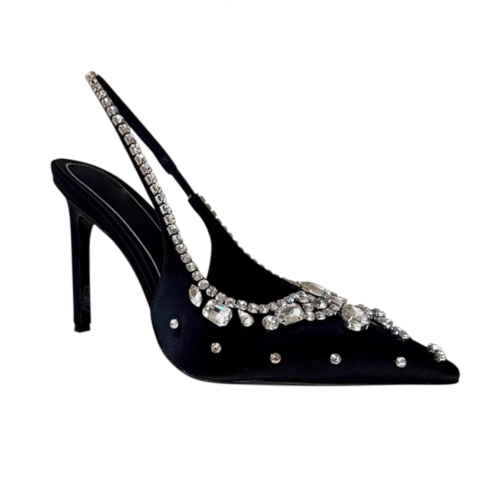 VEDFA Diamante High Heel Sandals - 10cm
