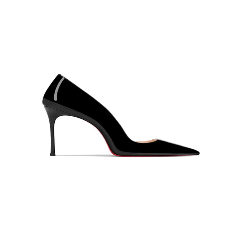 VEKUA Patent Leather Mid Heel Pumps - 6cm