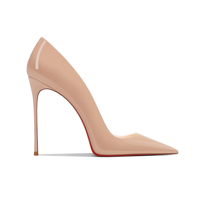 VEKUA Patent Leather High Heel Pumps - 10cm