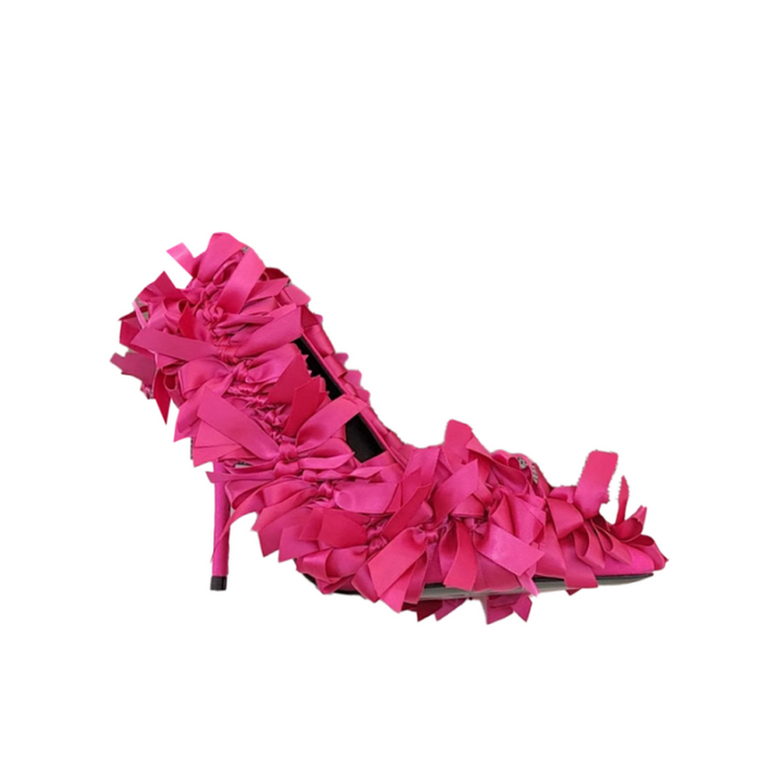 VEROA Bow Embellished High Heel Pumps