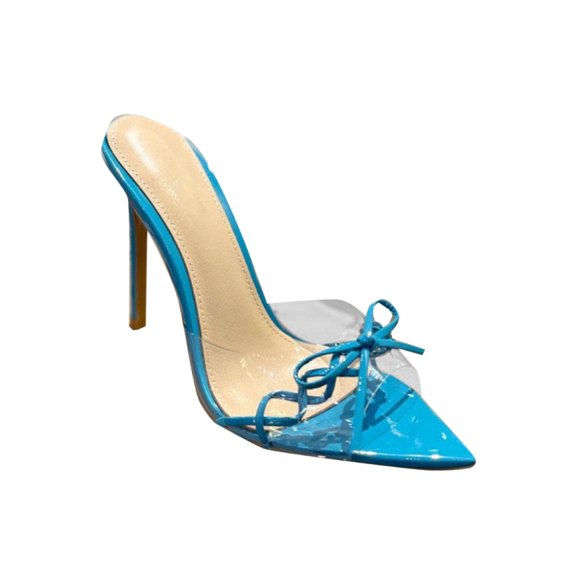 VERUB Bow PVC Mules Sandals