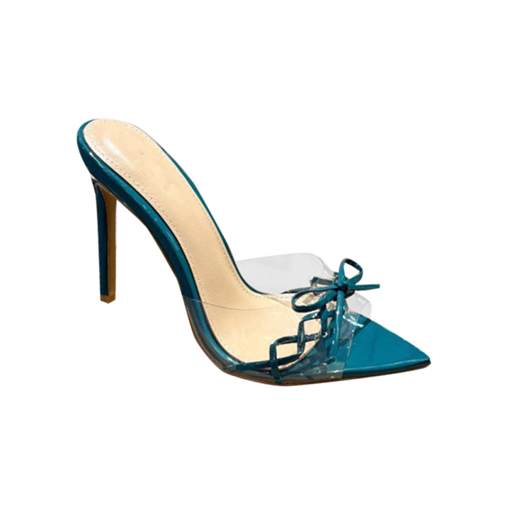 VERUB Bow PVC Mules Sandals