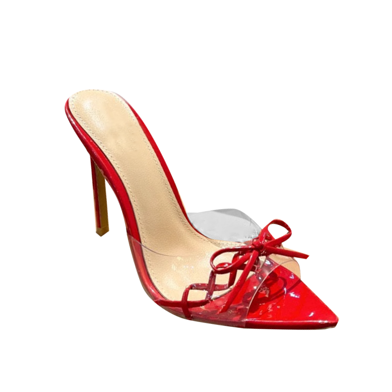 VERUB Bow PVC Mules Sandals