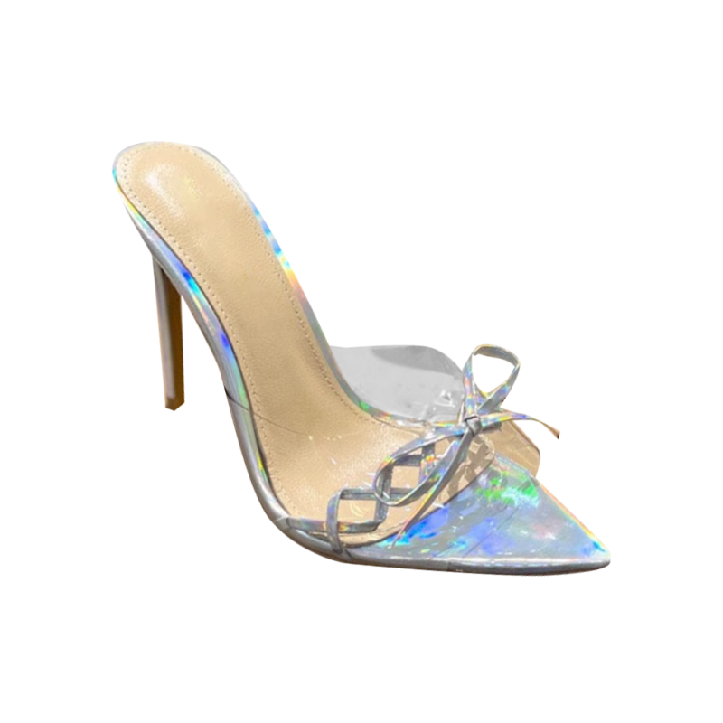 VERUB Bow PVC Mules Sandals