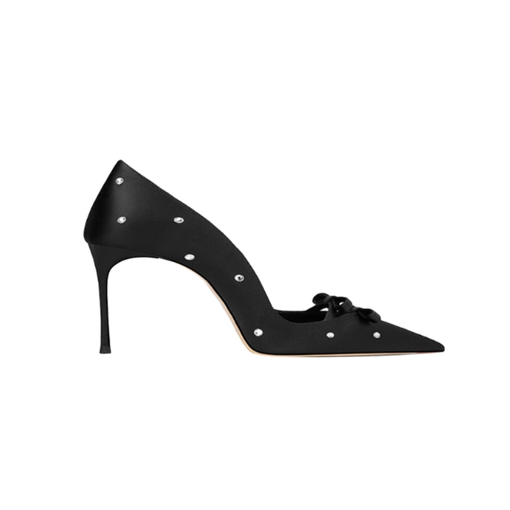 VONMI Diamante Mid Heel Pumps - 6cm