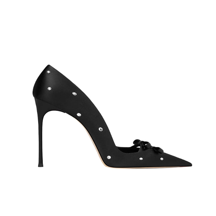 VONMI Diamante Mid Heel Pumps - 8cm