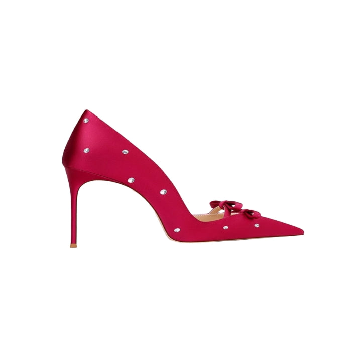VONMI Diamante Mid Heel Pumps - 6cm