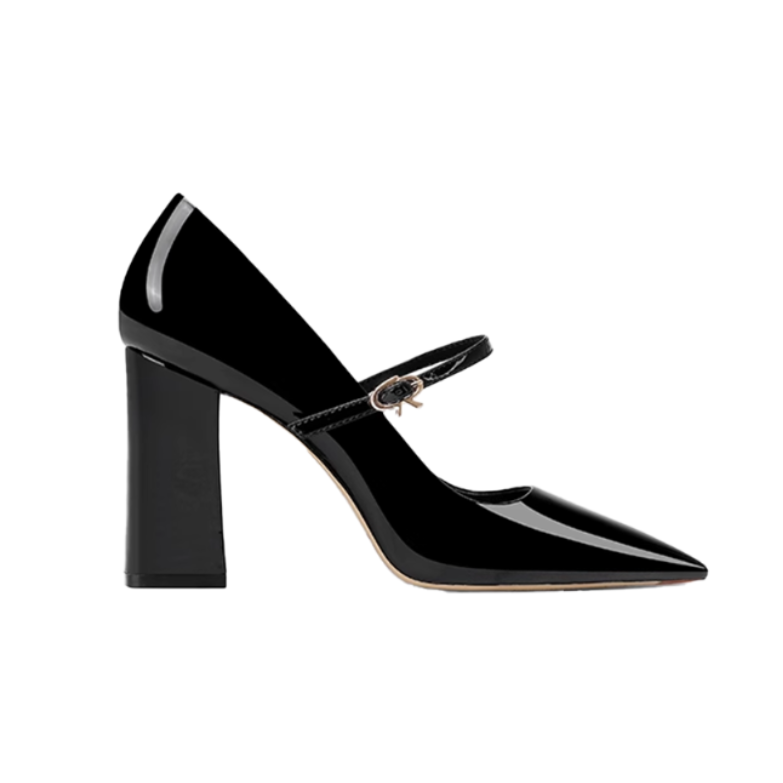 VUCRO Buckled Block Heel Pumps - 8cm