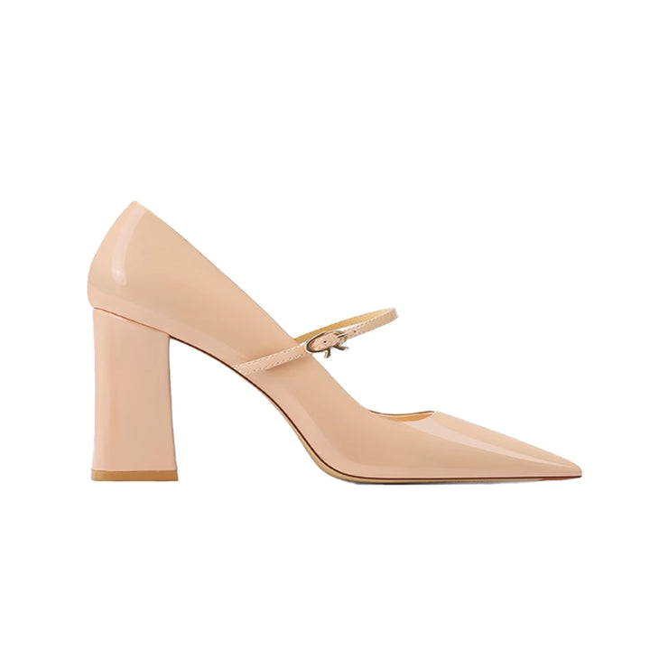 VUCRO Buckled Block Heel Pumps - 6cm
