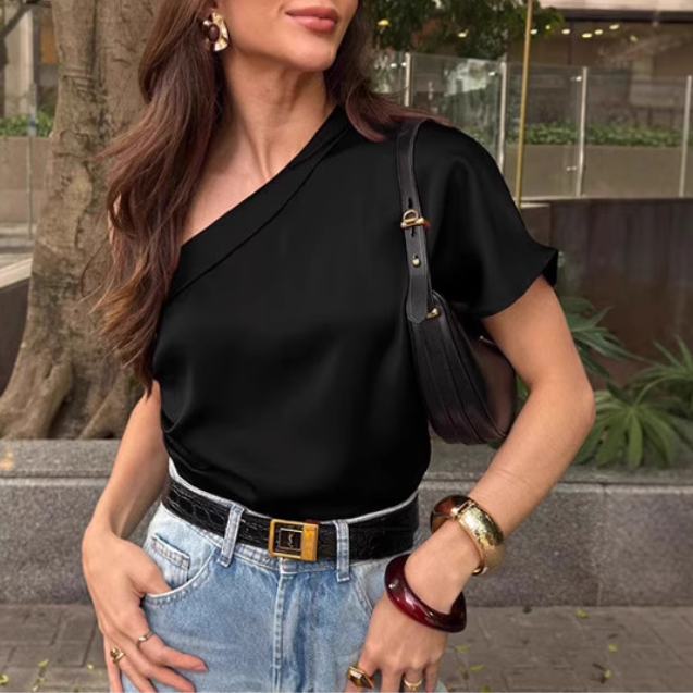 VUJAR One-Shoulder T-Shirt