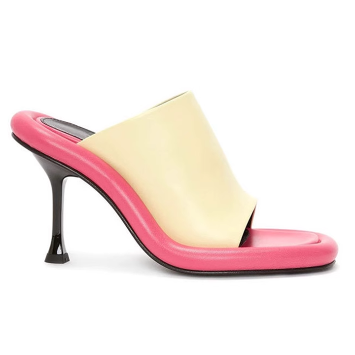 VUKAS Bi-Color Mules Sandals