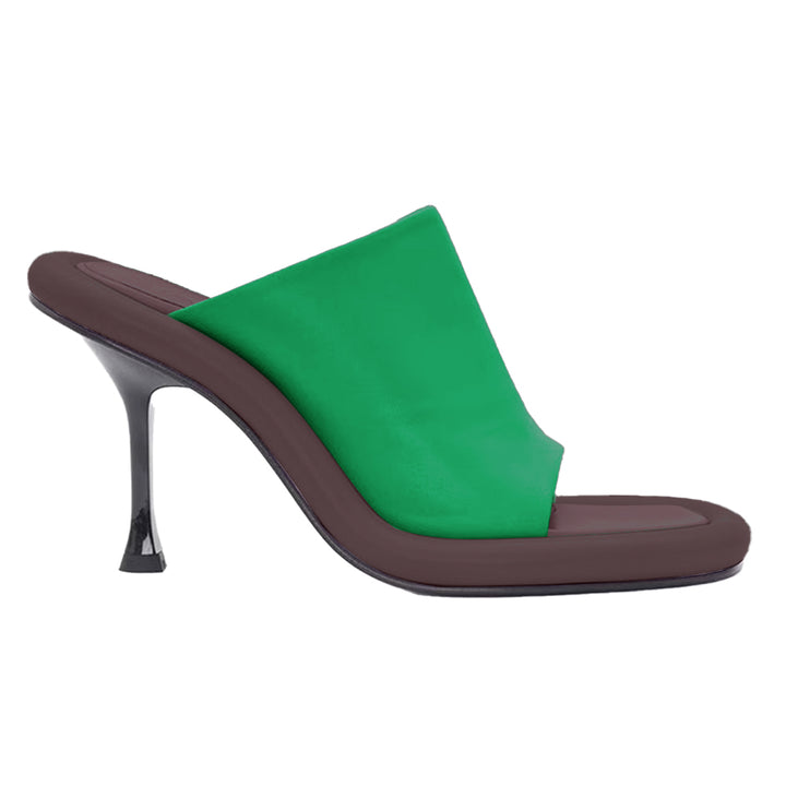 VUKAS Bi-Color Mules Sandals