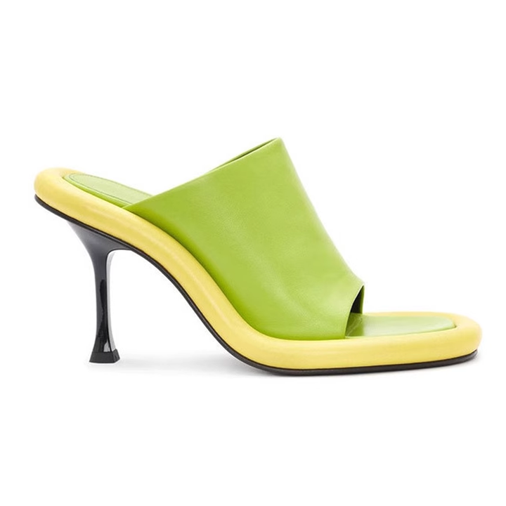 VUKAS Bi-Color Mules Sandals