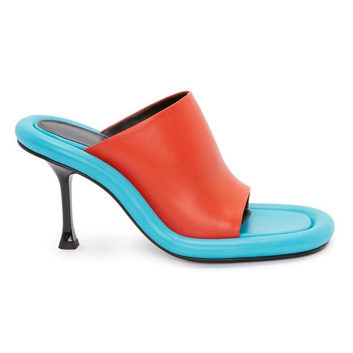 VUKAS Bi-Color Mules Sandals