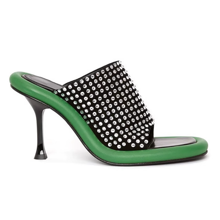 VUKAS Diamante Mules Sandals